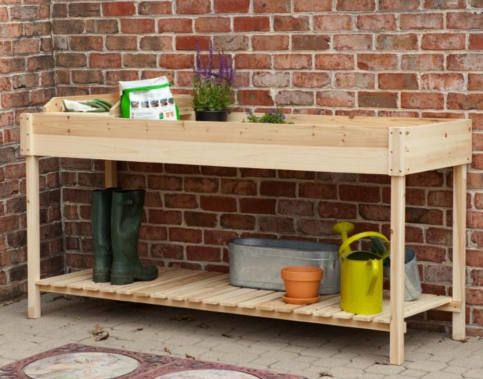 Outdoor Potting Bench with Sink